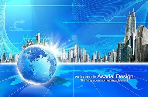 科技展板背景素材