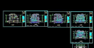 08年联体双拼别墅设计图 ...
