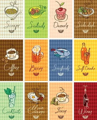 餐饮卡片图片