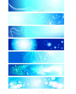 蓝色雪花炫彩图案 蓝色雪花炫彩图案