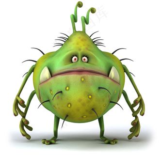卡通细菌怪物图片