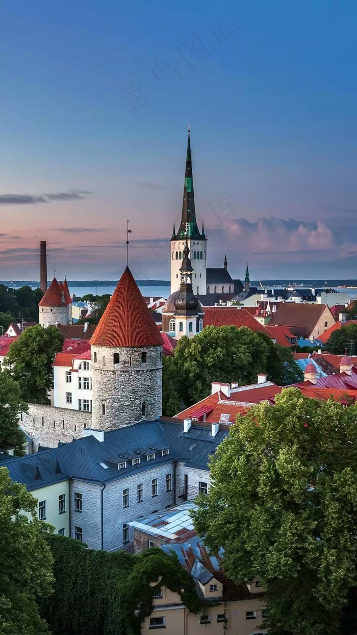 外国乡镇建筑高清摄影图片