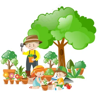 精美时尚可爱卡通小朋友卡通背景素材