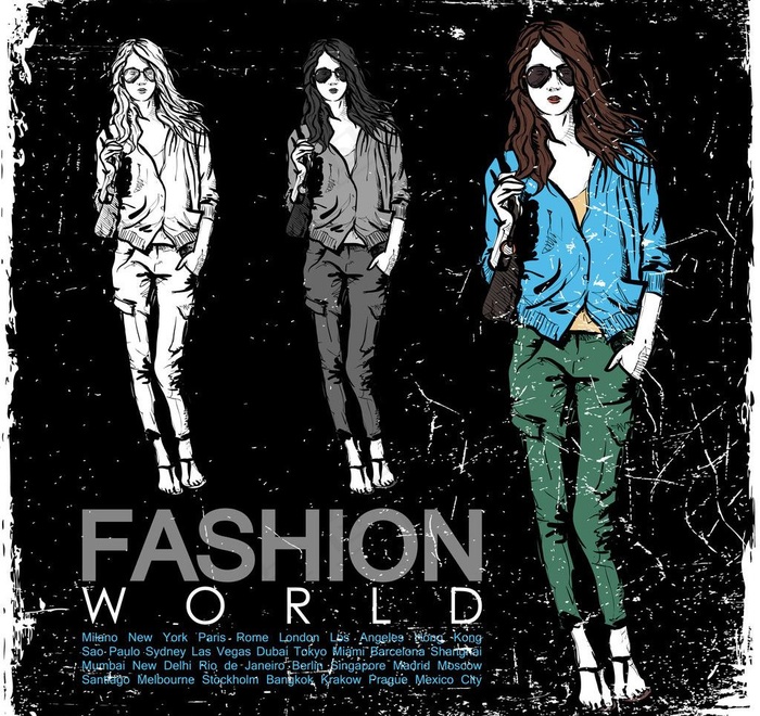 时尚女人动漫人物图片