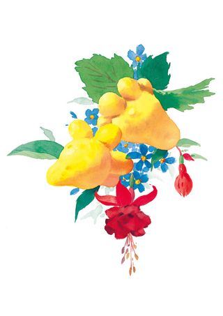 花卉图案水墨画设计元素