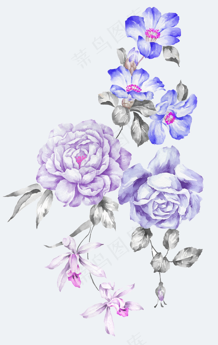 2016手绘花卉超清ps设计素材玫...