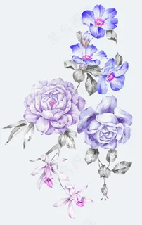 2016手绘花卉超清ps设计素材玫...