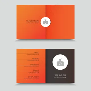 时尚简约名片设计免费下载