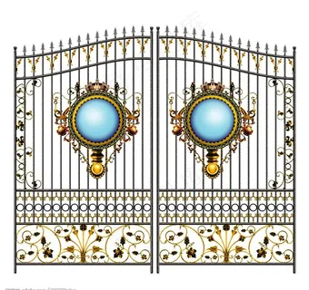 高清欧式铁艺门图片