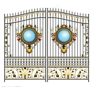 高清欧式铁艺门图片