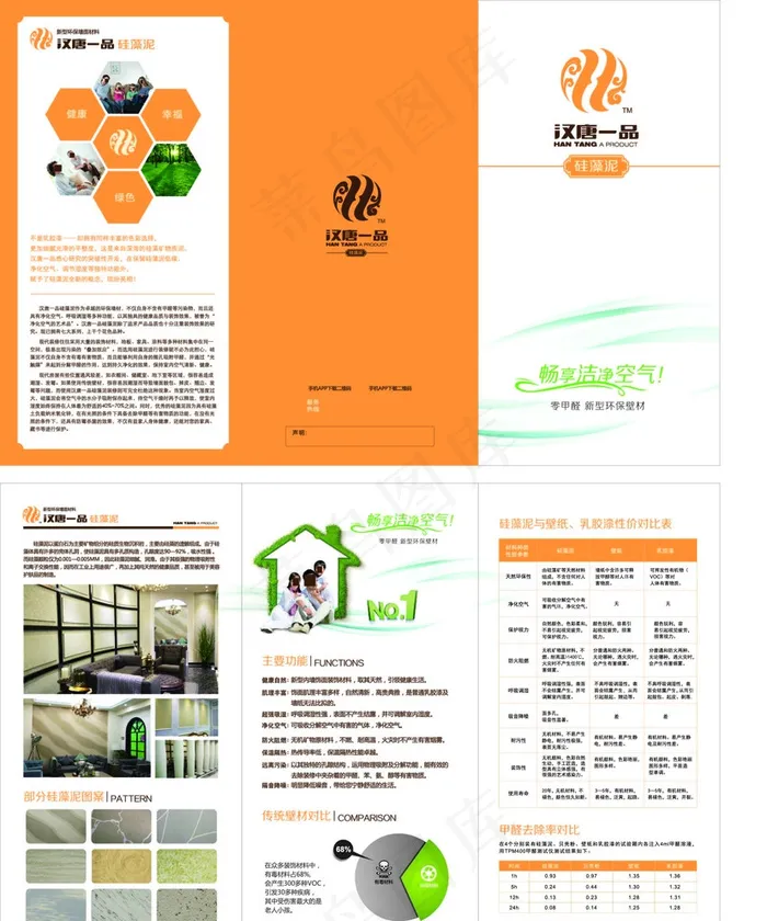 三折页 宣传彩页图片ai矢量模版下载