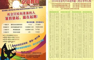 招生宣传单图片