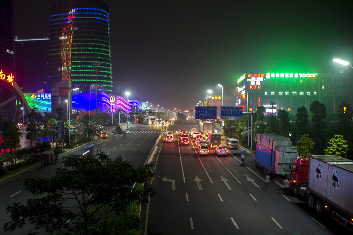 城市夜景图片