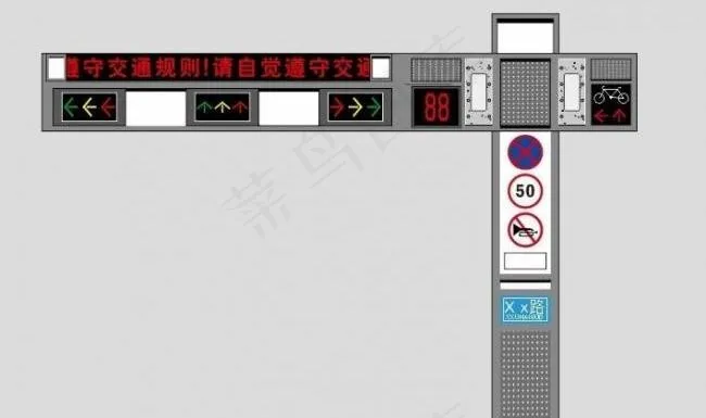 红绿灯效果图图片cdr矢量模版下载