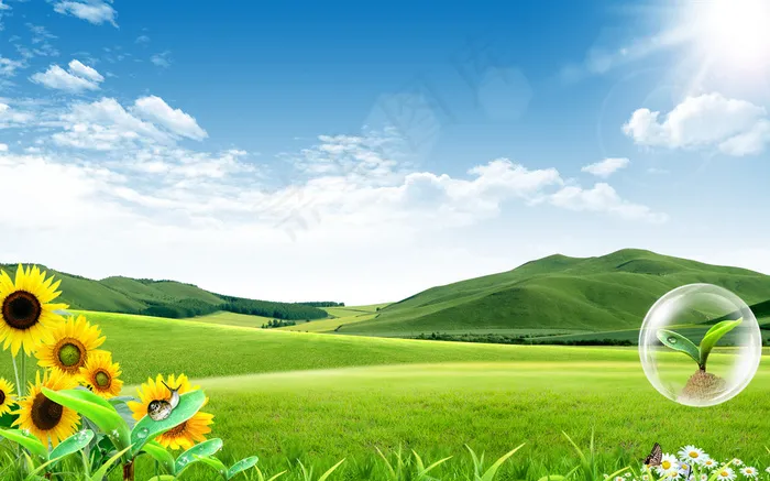 天空蓝天白云图片(3543X2254(DPI:300))psd模版下载