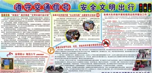 安全文明出行宣传栏