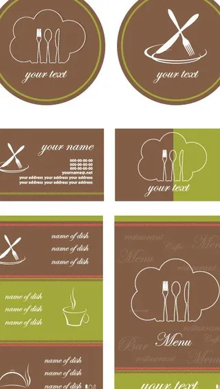 西餐厅menu咖啡菜单图片