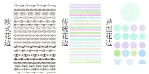 欧式花边蕾丝纹理古典传统图片