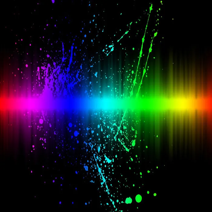 彩色极光线条背景