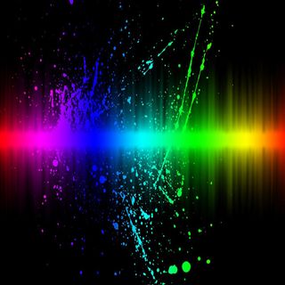 彩色极光线条背景