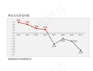 带刻度坐标PPT折线图模板