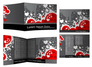 美丽的小册子、传单03矢量