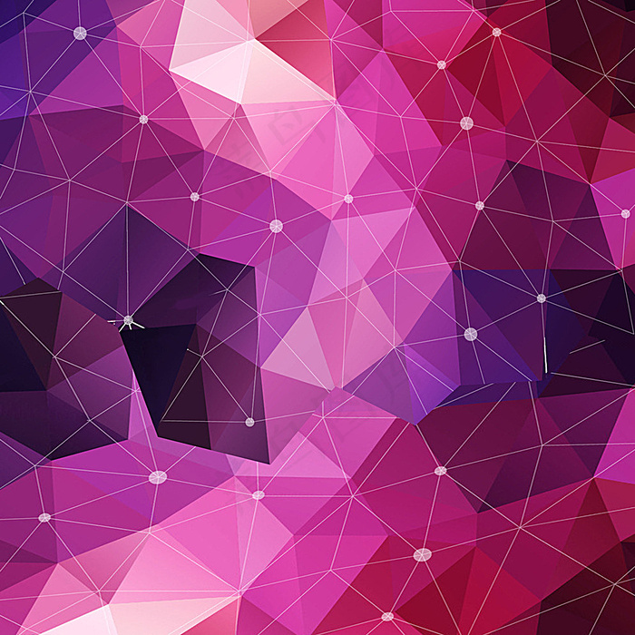 紫色三角彩色水晶背景图片