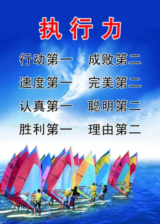 执行力企业文化展板