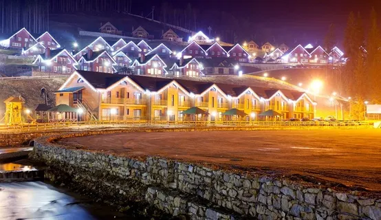 城市圣诞夜景图片