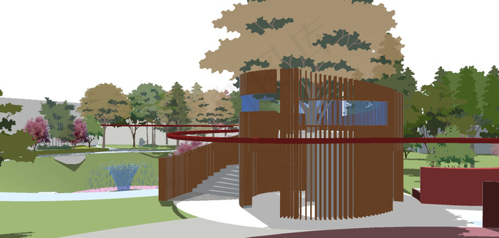 插画风 儿童公园景观设计