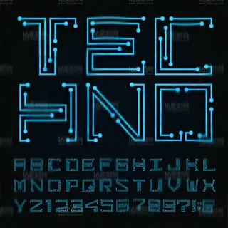 精美英文字母设计矢量素材