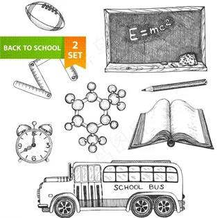 手绘素描用习用品图片