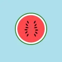 手绘简单西瓜