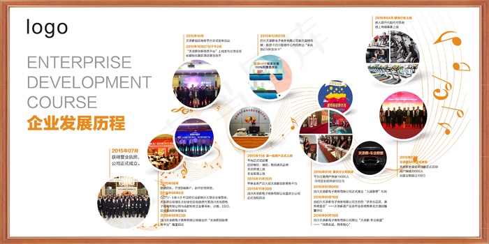 公司文化墙公司展板背景cdr矢量模版下载