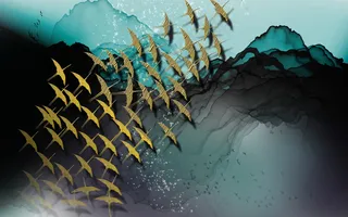 金色背景 中国风背景图片