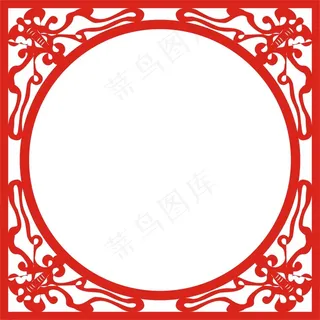 矢量镂空花纹边框底纹