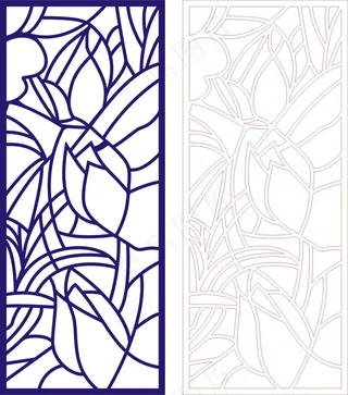 矢量镂空花纹边框底纹