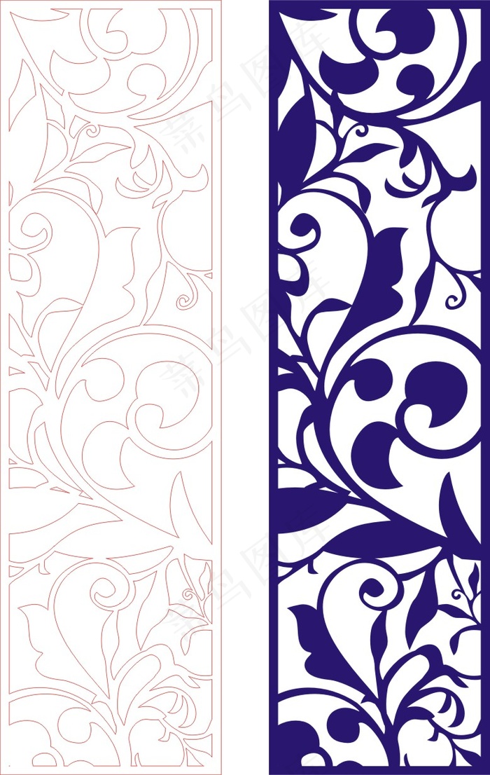 矢量镂空花纹边框底纹欧式