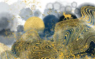 金色背景 中国风背景图片