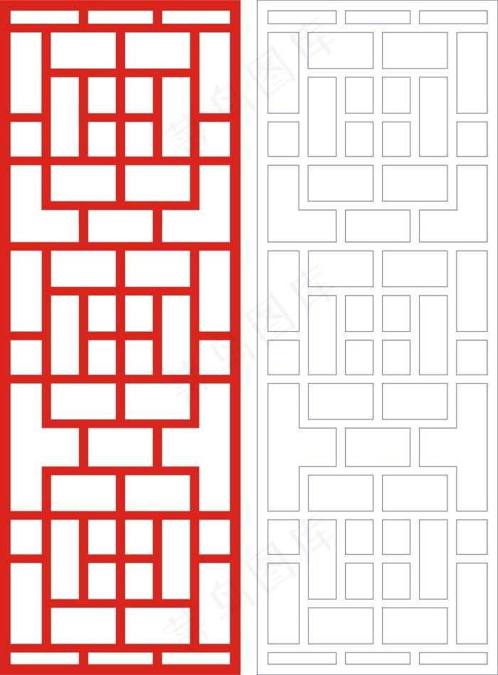 矢量镂空花纹边框底纹中式cdr矢量模版下载