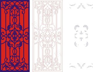 矢量镂空花纹边框底纹欧式