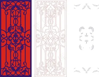 矢量镂空花纹边框底纹欧式