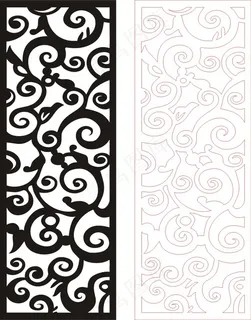 矢量镂空花纹边框底纹欧式