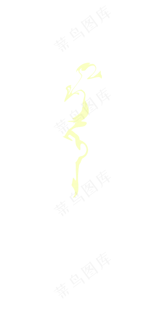 古风黄色极简图案