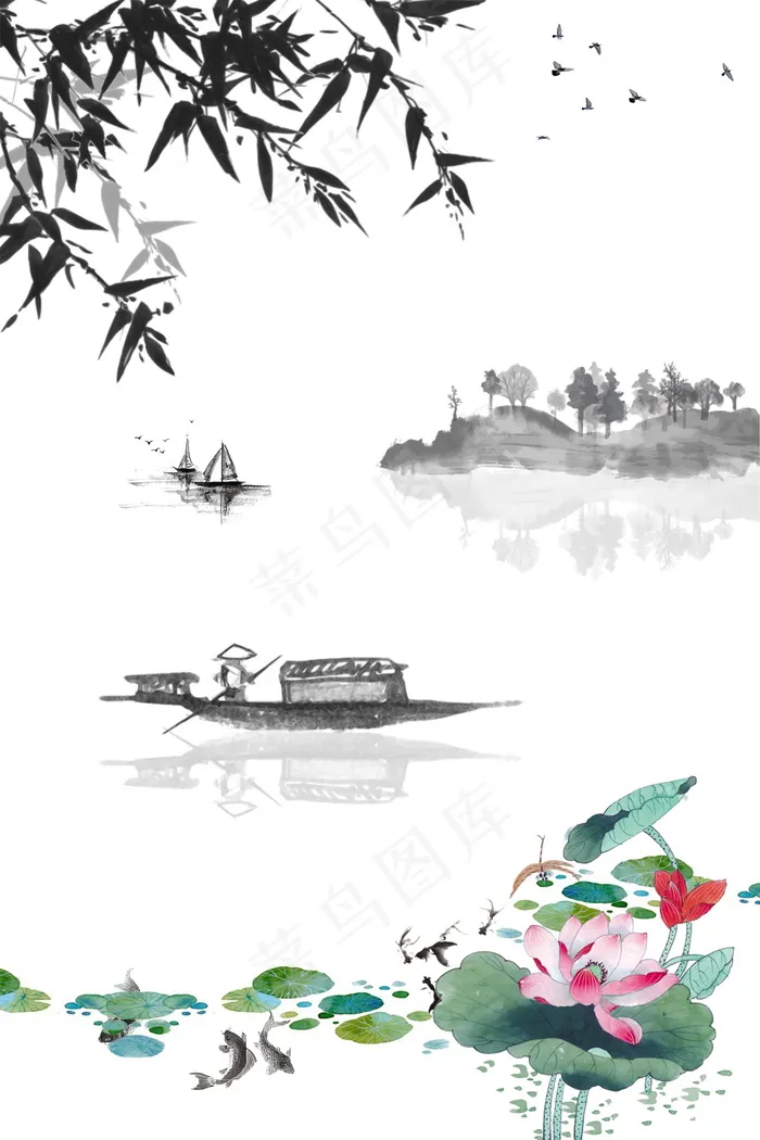 中国风 中国风背景图片psd模版下载