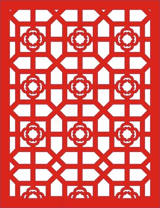 矢量镂空花纹边框底纹