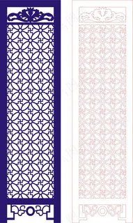 矢量镂空花纹边框底纹中式