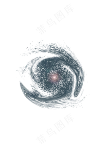 古风旋转别样发光图案