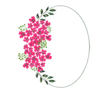 花饰|花圈|边框|插画|小清新