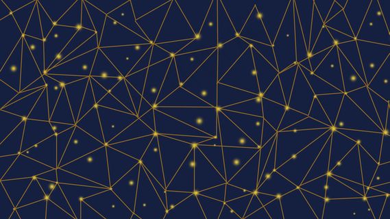 蓝黑色科技线条背景